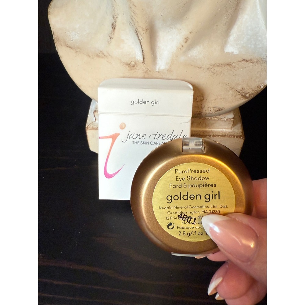 Jane Iredale PurePressed Eye Shadow Triple Golden Girl Trio Mineral Makeup 2.8g - Picture 3 of 3